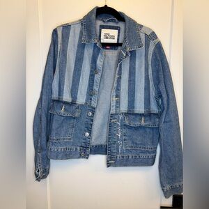 Tommy Hilfiger Denim Jacket with Blue Stripes